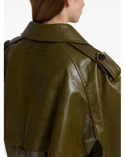 Marni Green Leather Jacket