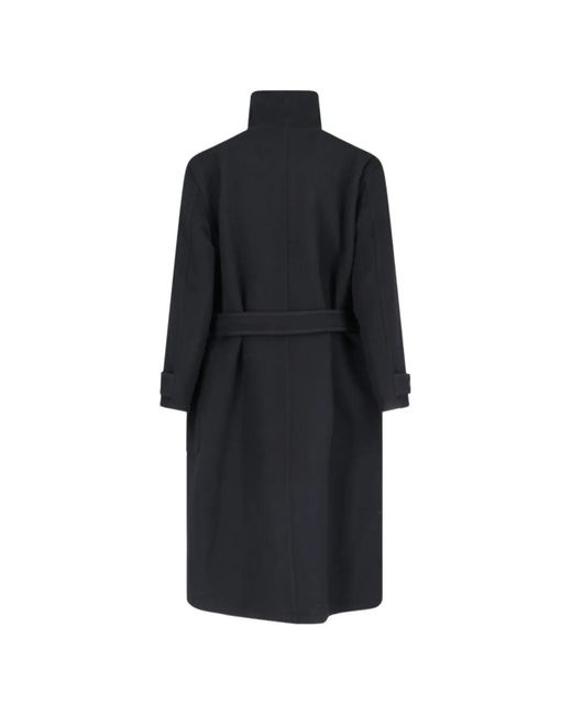 Lemaire Black Wrap Coat