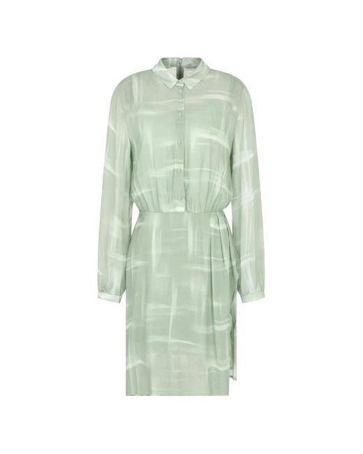 ARMANI EXCHANGE Green Long-Sleeve Mini Dress