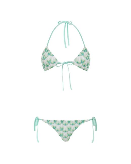 Missoni Green Abstratc-Pattern Bikini