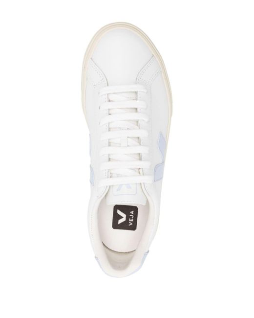 Veja White Esplar Leather Sneakers