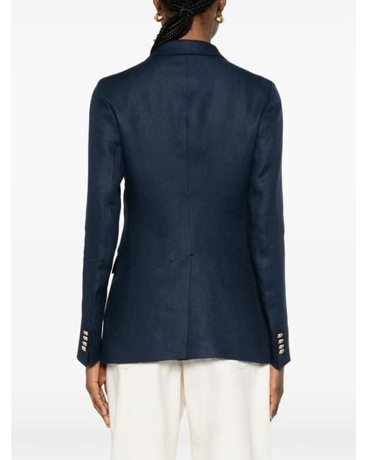 Tagliatore Blue Double-Breasted Blazer