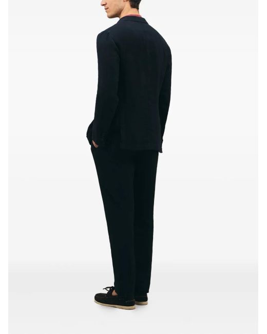 Boglioli Black Double-Breasted Patch-Pocket Suit for men