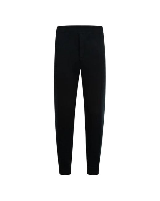 Tom Ford Black Double-Face Wool Track Pants for men