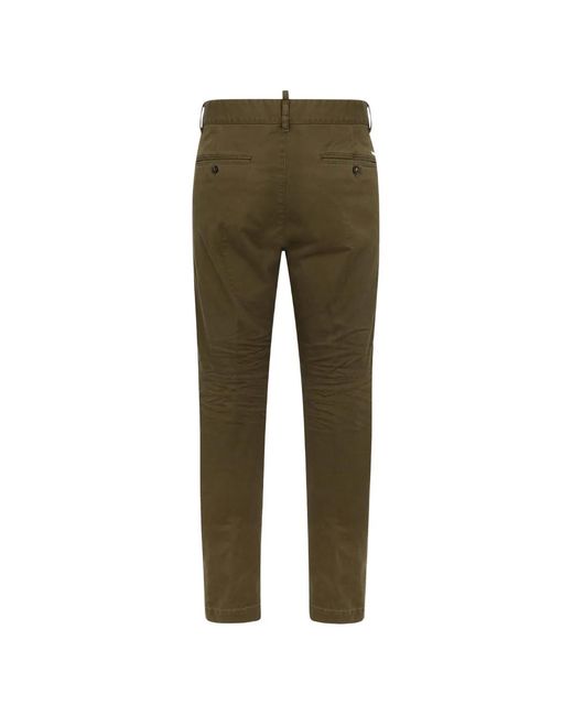 DSquared² Green Chino Pants for men