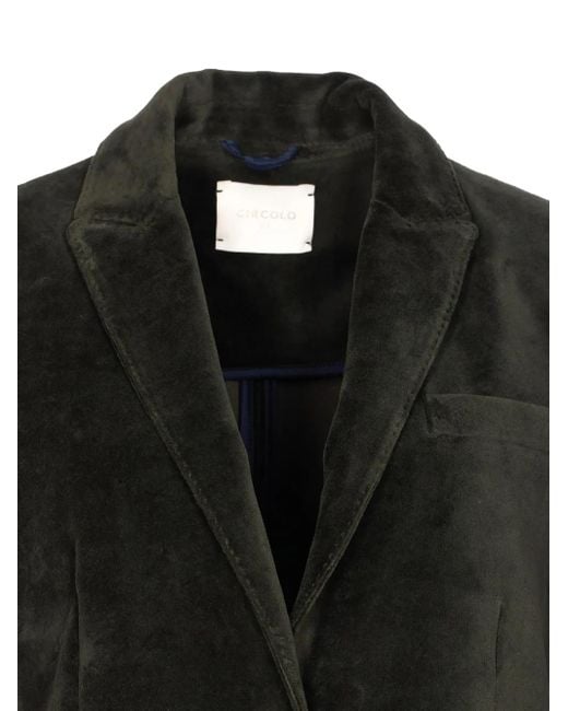 Veste En Velours À Simple Boutonnage Circolo 1901 en coloris Black