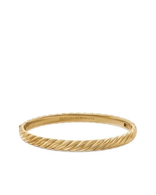 David Yurman Metallic 18Kt Sculpted Cable Bangle Bracelet (6.2Mm)