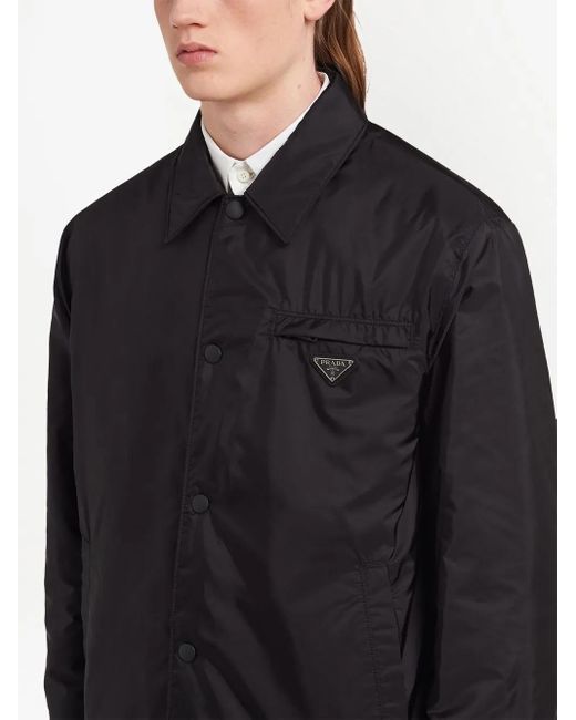 Prada Black Re-Nylon Shirt Jacket for men