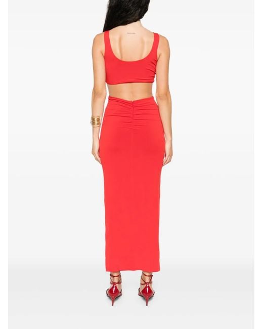Nissa Red Maxikleid Mit Cut-Out