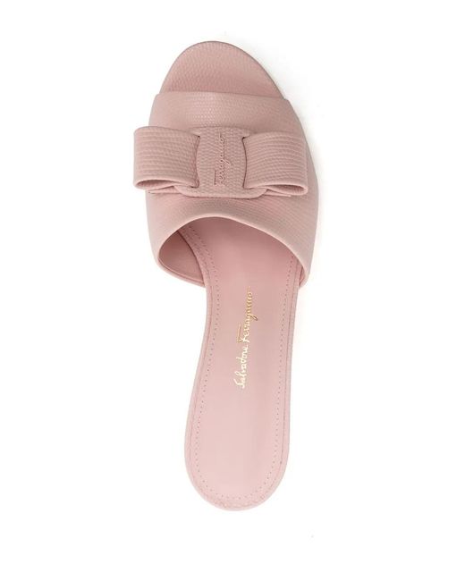 Ferragamo Pink 50Mm Valery Sandals