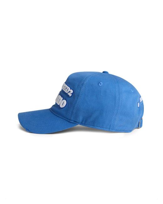 Gorra con logo bordado DSquared² de hombre de color Blue