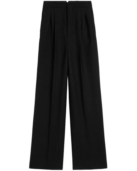 AMI Black Weite Hose Mit Hoher Taille