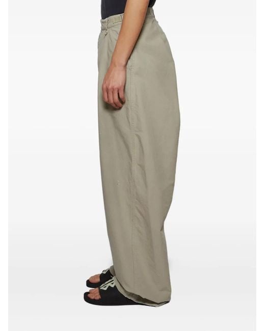 Balenciaga Gray Drop-Crotch Trousers for men