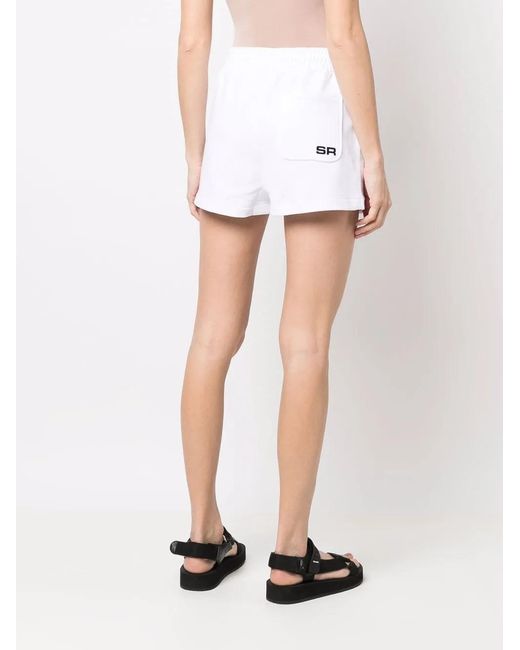 Sonia Rykiel White Rouge Drawstring Track Pants