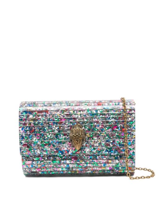 Kurt Geiger Blue Party Eagle Clutch Bag