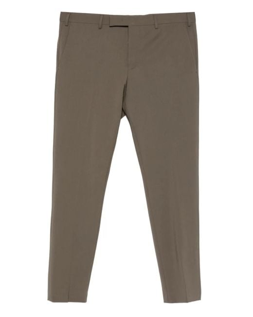 PT Torino Gray Wool Trousers for men