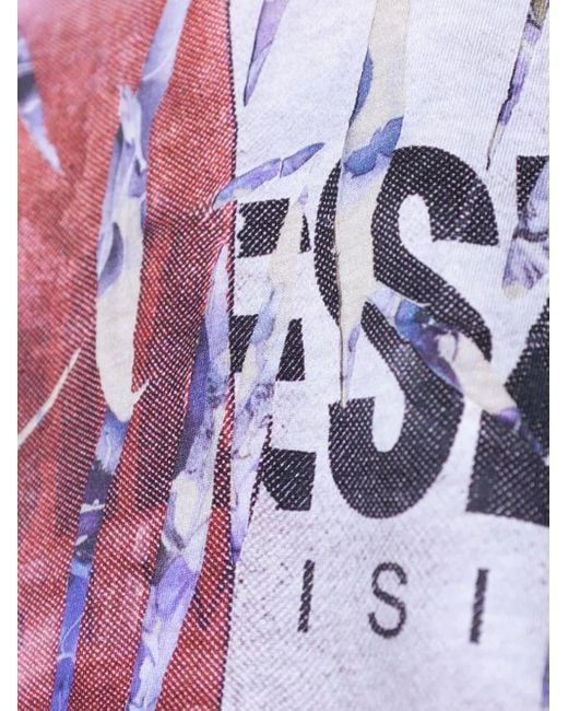DIESEL Gebleekt T-Shirt in het Multicolor voor heren