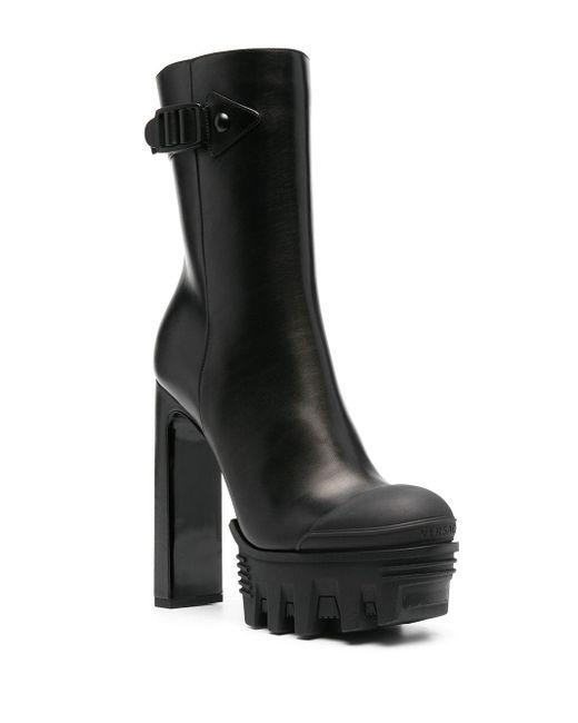 versace delphi flat boots