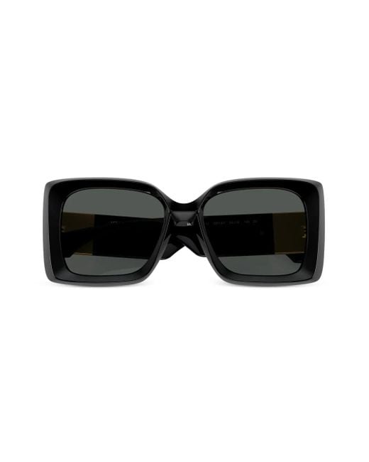 Versace Black Medusa-Plaque Oversized-Frame Sunglasses