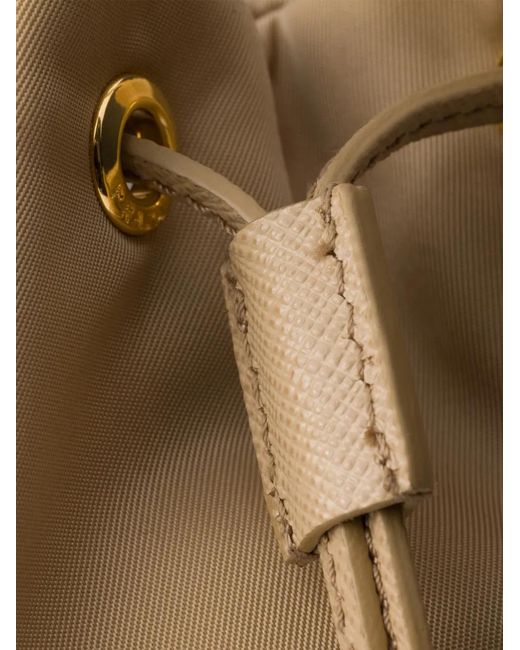 Prada Natural Duet Re-Nylon Bucket Bag