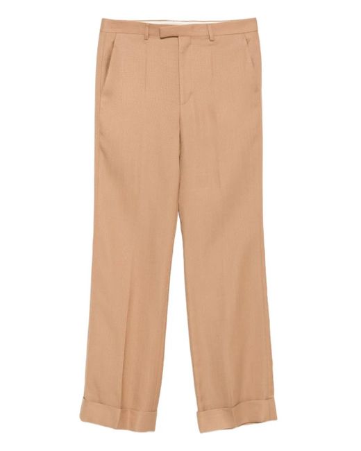 メンズ Valentino Garavani ターンアップヘム テーラードパンツ Natural