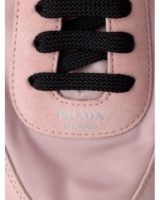 Baskets Collapse Prada en coloris Pink