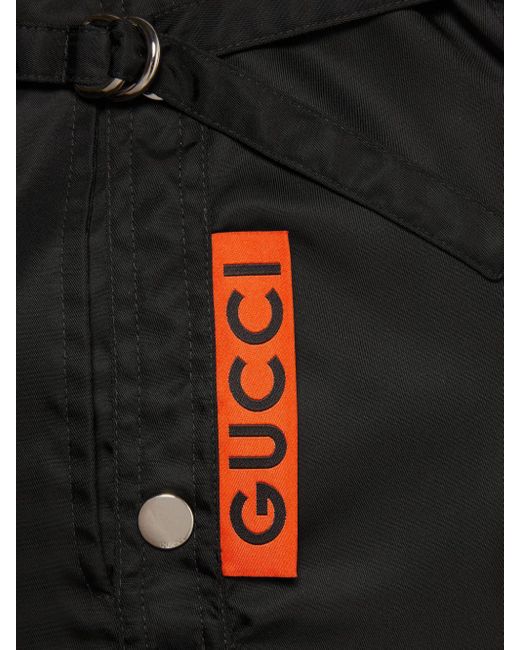 Gucci Black A-line Zip-up Midi Skirt
