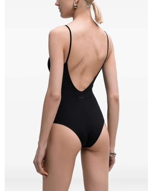 Fisico Black Badeanzug Mit Cut-Out