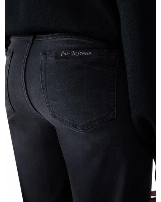 Liu Jo Blue Cropped Flare Pants