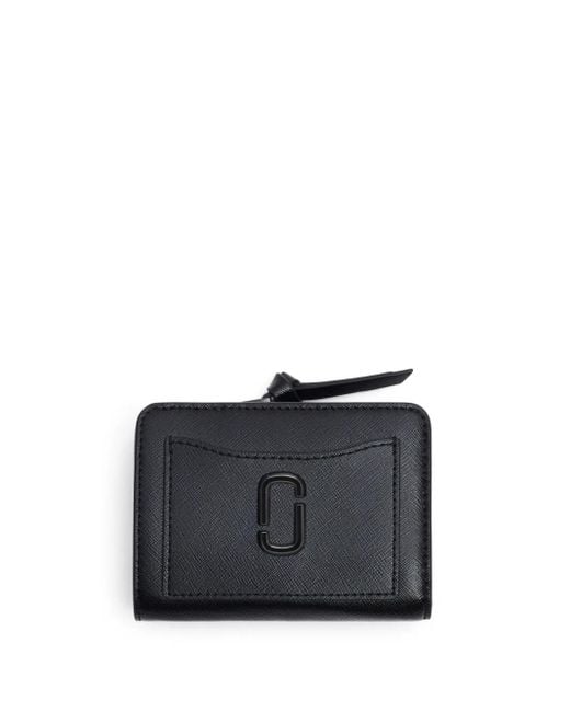 Marc Jacobs The Mini Compact Portemonnee Met Logoprint in het Blue