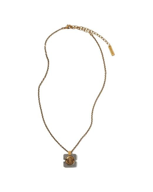 Versace White Sigillo Necklace for men