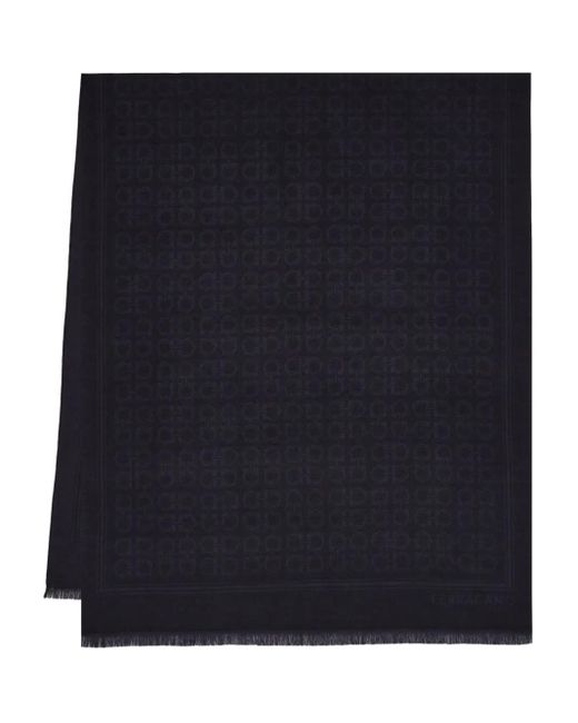 Monogram Scarf Ferragamo Scarf Mens Buy Ferragamo Gancini Jacquard