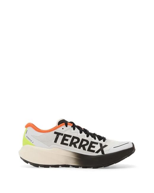 Adidas White Terrex Agravic 4 Trail Sneakers for men