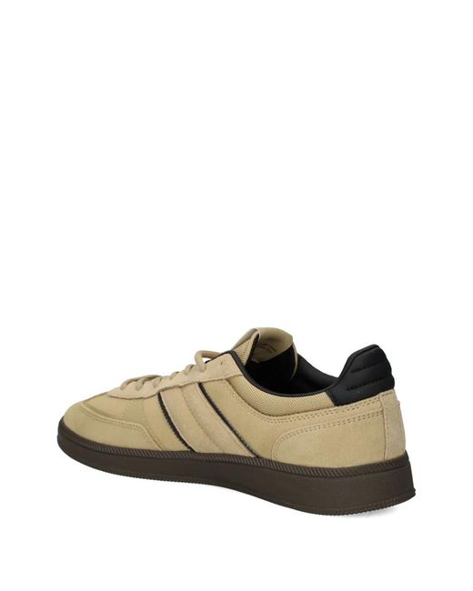 Tommy Hilfiger Brown Greenwich Leather Stripe Sneakers for men