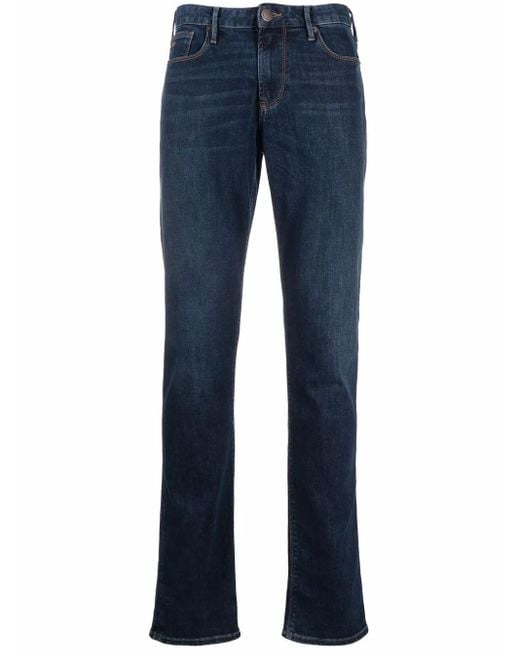 Emporio Armani Blue Denim Cotton Jeans for men