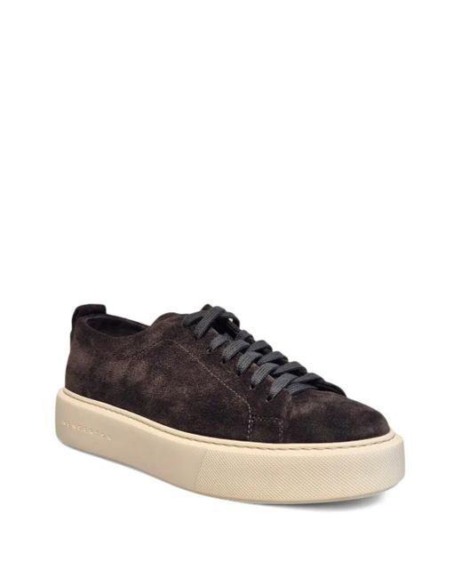 Henderson Brown Suede Platform Sneakers for men