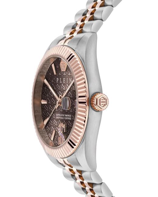 Philipp Plein White Date Superlative 41Mm for men