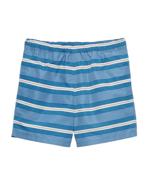 Bañador A Rayas Prada de hombre de color Blue