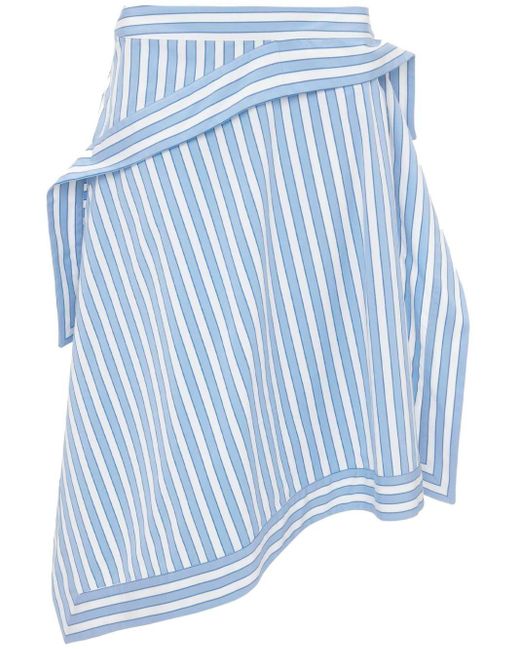J.W. Anderson Blue Handkerchief Sriped Skirt