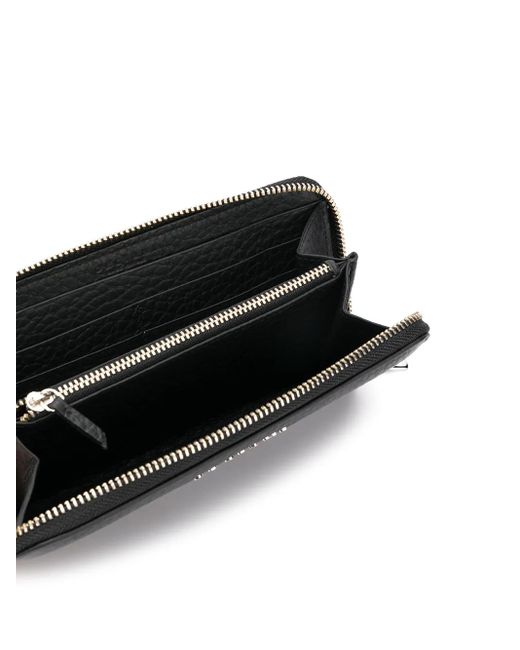 Orciani Black Logo Plaque Wallet