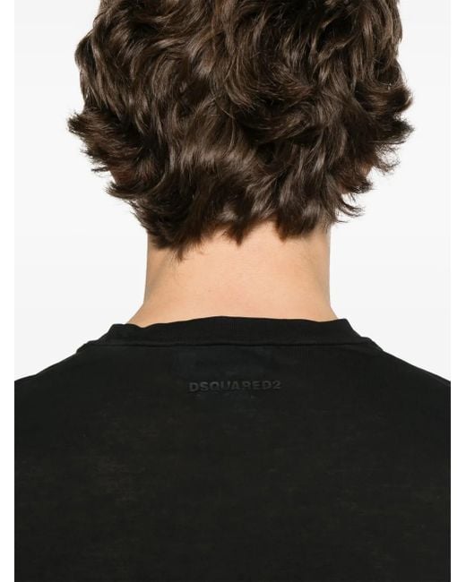 DSquared² Black T-Shirts And Polos for men