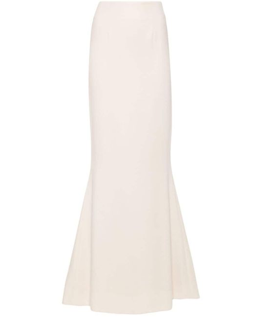 Styland White Dart-detail Skirt