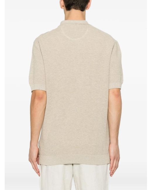 Gant White Logo-Embroidered Polo Shirt for men