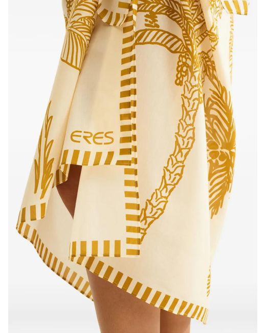 Eres Metallic Jungle Printed Sarong Beach Cover-Ups