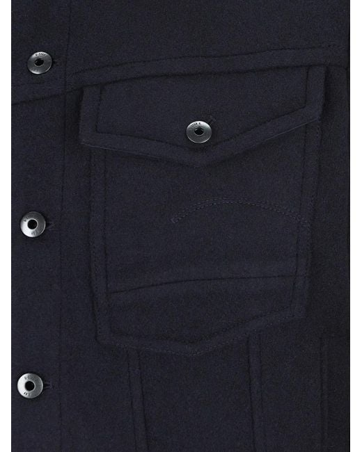 G-Star Blue Button-Fly Jacket for men