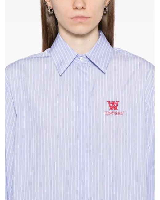 Off-White c/o Virgil Abloh White Striped Shirt