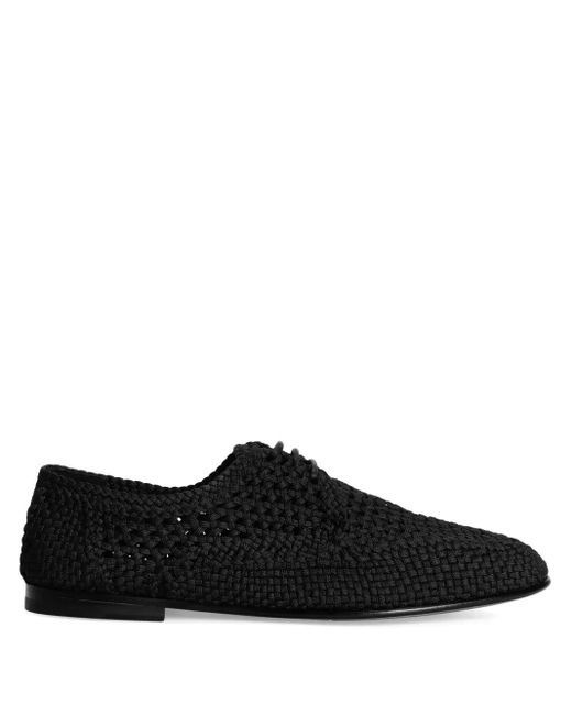 Derbies À Design Tressé Dolce & Gabbana pour homme en coloris Black