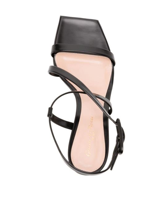 Gianvito Rossi Black Lindsay 60mm Leather Sandals
