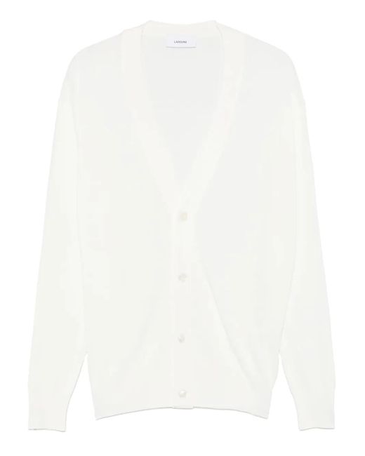 Lardini Vest Met Lange Mouwen in het White voor heren
