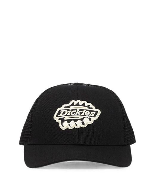 Dickies Black Irondale Logo-Patch Trucker Cap
